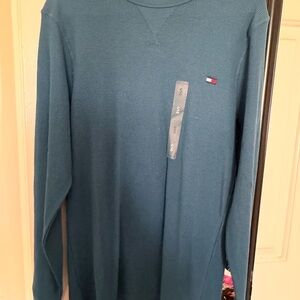 Tommy Hilfiger Teal Long Sleeve Shirt